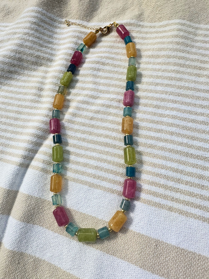 summer somewhere beaded necklace